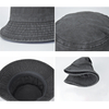 Washed Cotton Denim-Style Bucket Hat - Breathable, Durable Fabric, Structured Fit, Unisex Design,