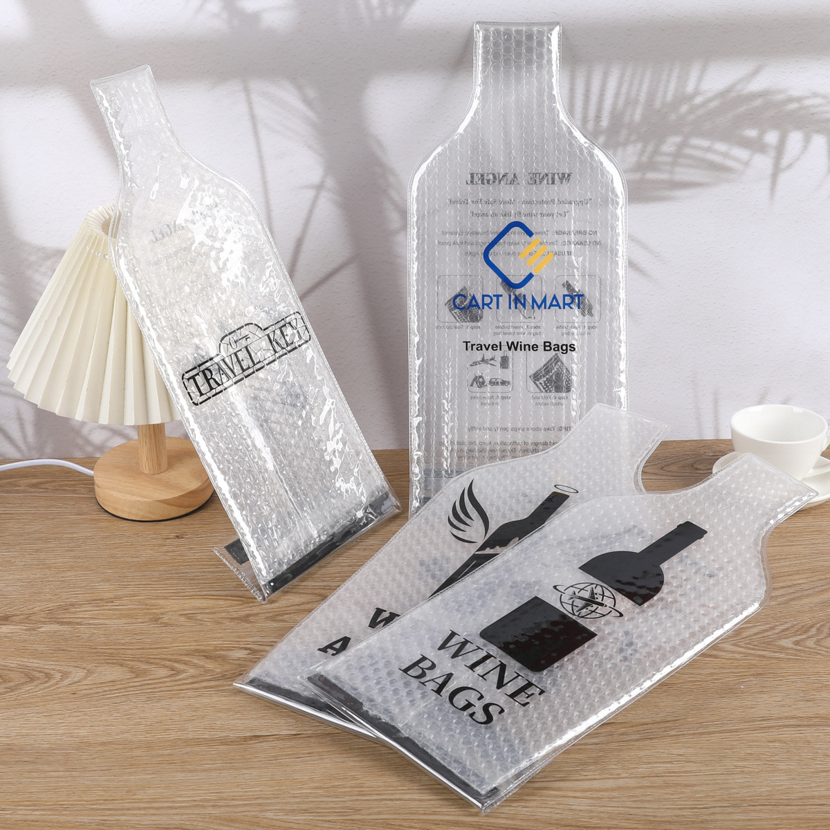 Custom Bubble Wrap Wine Bottle Sleeve with Self-Seal Adhesive - 18" x 7.25" Protective Wine Shipping Bag for Travel & Packaging