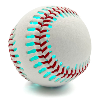 Official Size LED Light-Up Baseball with Impact-Activated Lights, Leather Cover & Hand-Stitched Seams for Night Games
