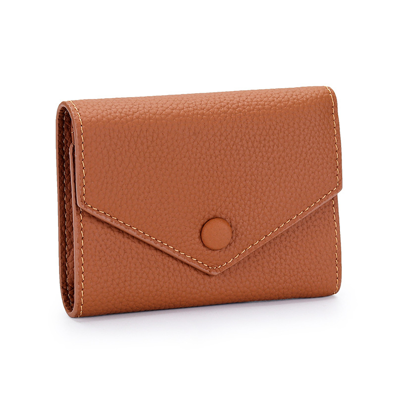 Unisex Premium Genuine Leather Wallet with Dual-button Closure for A Slim, Secure Fit. Compact Yet Spacious To Hold Cards, Cashes.