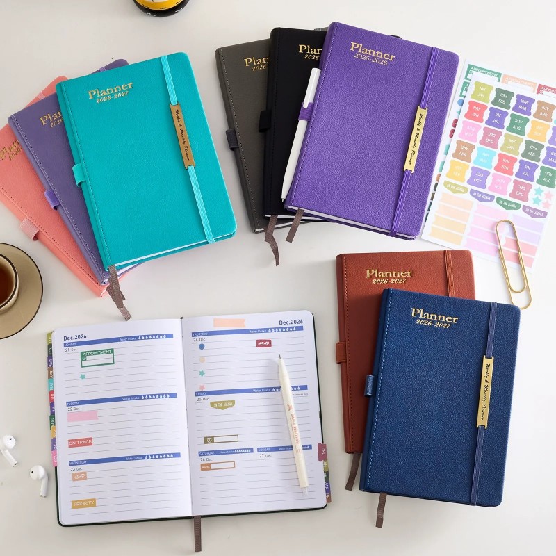2026-2027 18-Month Weekly Monthly Planner Notebook