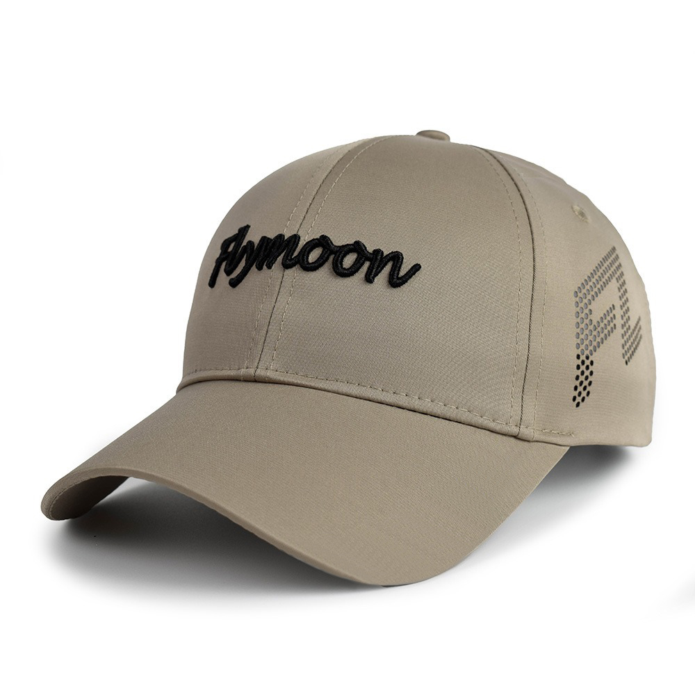 Premium Laser Perforated Performance Golf Baseball Cap with Embroidered Logo