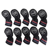 PU leather golf iron head cover set with waterproof exterior and elastic secure fit. Size 6.69" * 2.76", Durable, easy to clean.