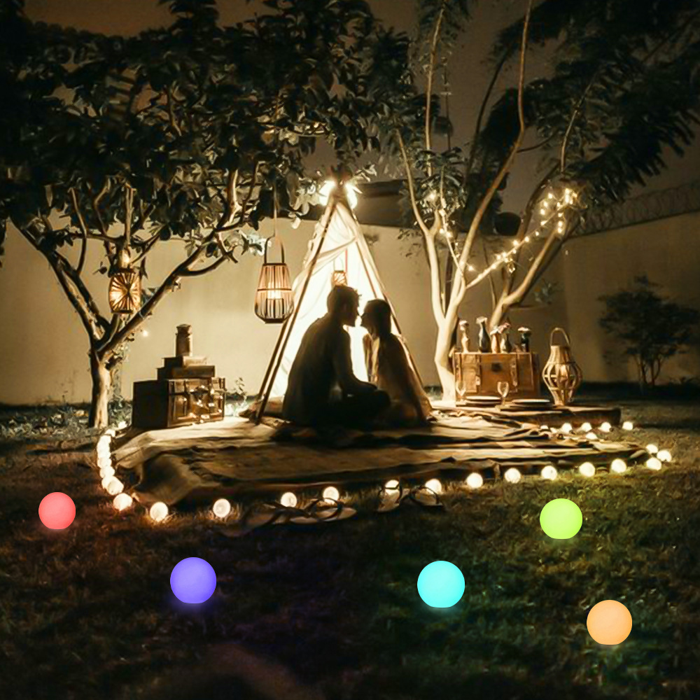 Remote Control RGB Floating LED Glow Ball for Pool & Hot Tub, 16 Color-Changing Light with 4 Lighting Modes & 8 Brightness Levels