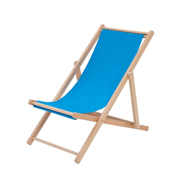 Custom Pine Wood Frame Folding Beach Chair with 600D Oxford Fabric - Portable Lightweight Chair for Beach, Camping, Picnic