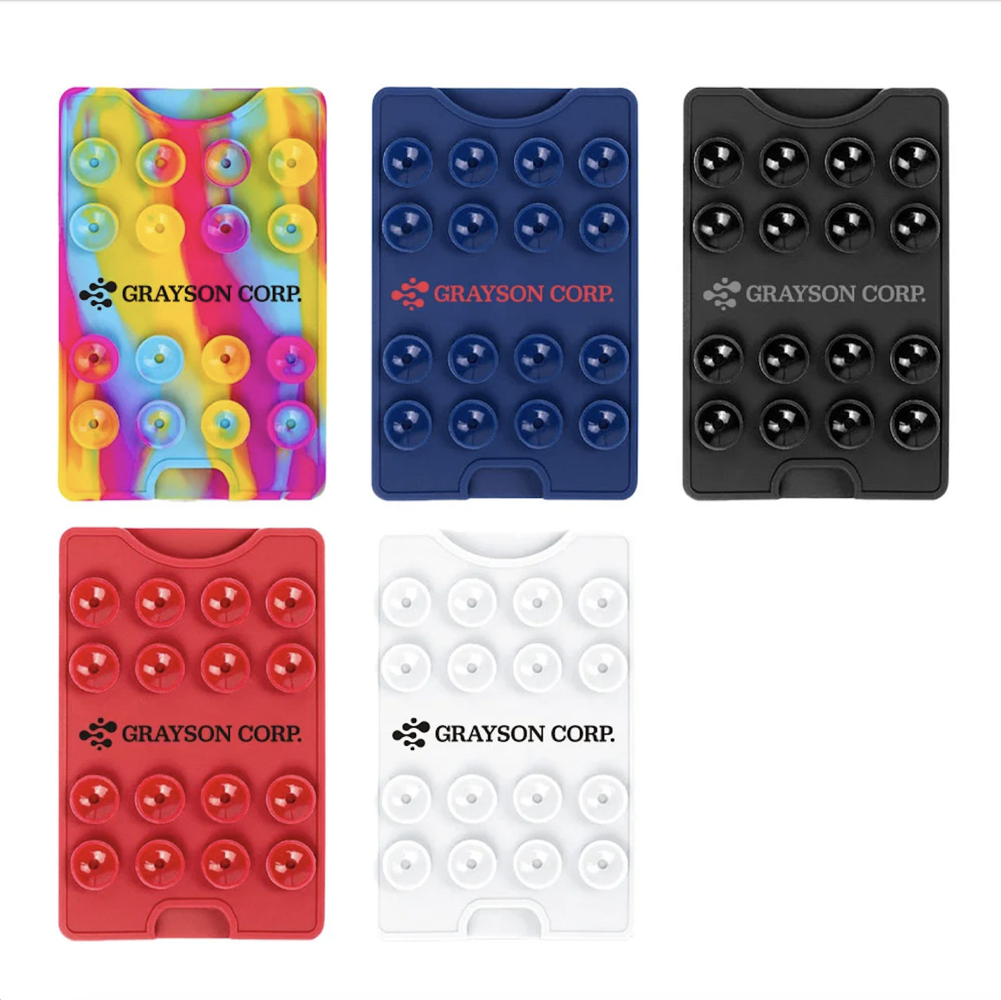 Portable Suction Cup Phone Holder with Card Wallet