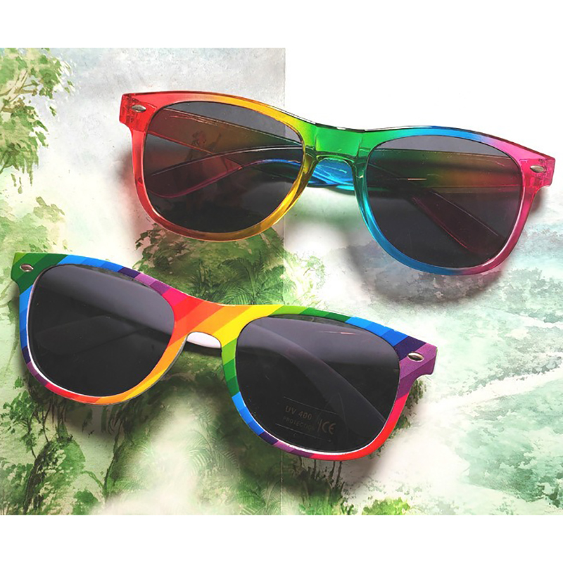 Custom Logo PC Rainbow Promotional Sunglasses