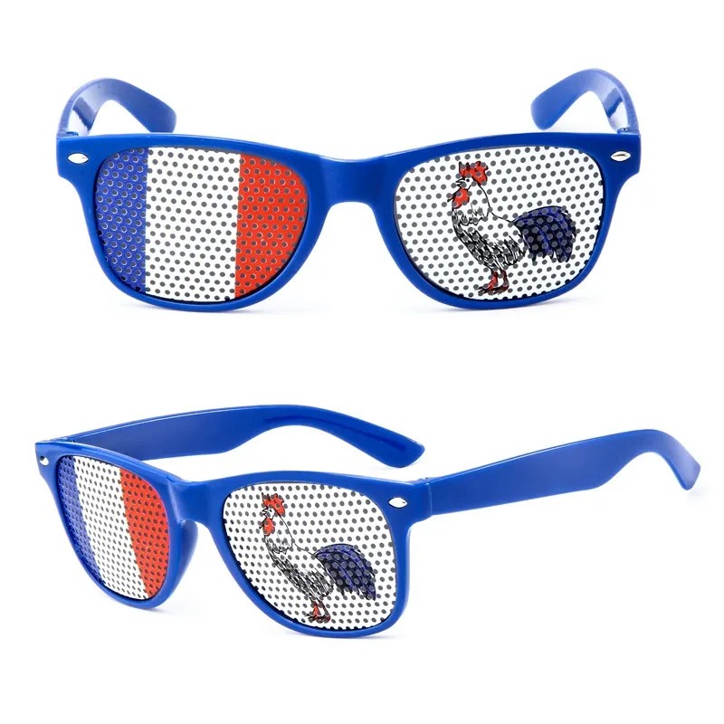 Full Color PC Pinhole Sunglasses with Perforated Stickers