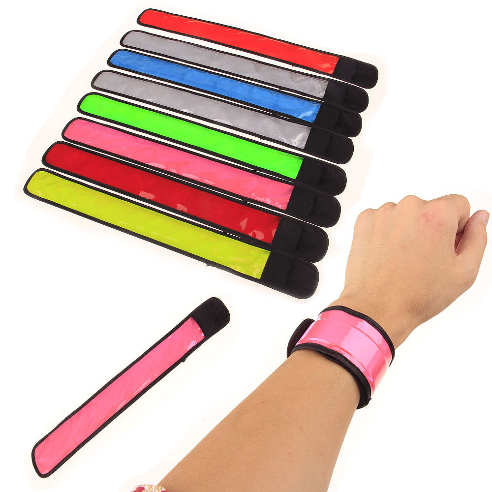 LED Glow Slap Bracelets Light Up Wristbands Flashing Arm Wrist Bands for Cycling Walking Running Concert Camping Outdoor Sports