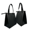 Custom Imprint Portable Recycled Non-Woven Insulated Cooler Grocery Tote Bag with Front Pocket, Zipper Closure and 20" Handles
