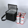 6 Cans Picnic Lunch Cooler, Oxford Cloth Aluminum Foil Insulated Cooler Bag