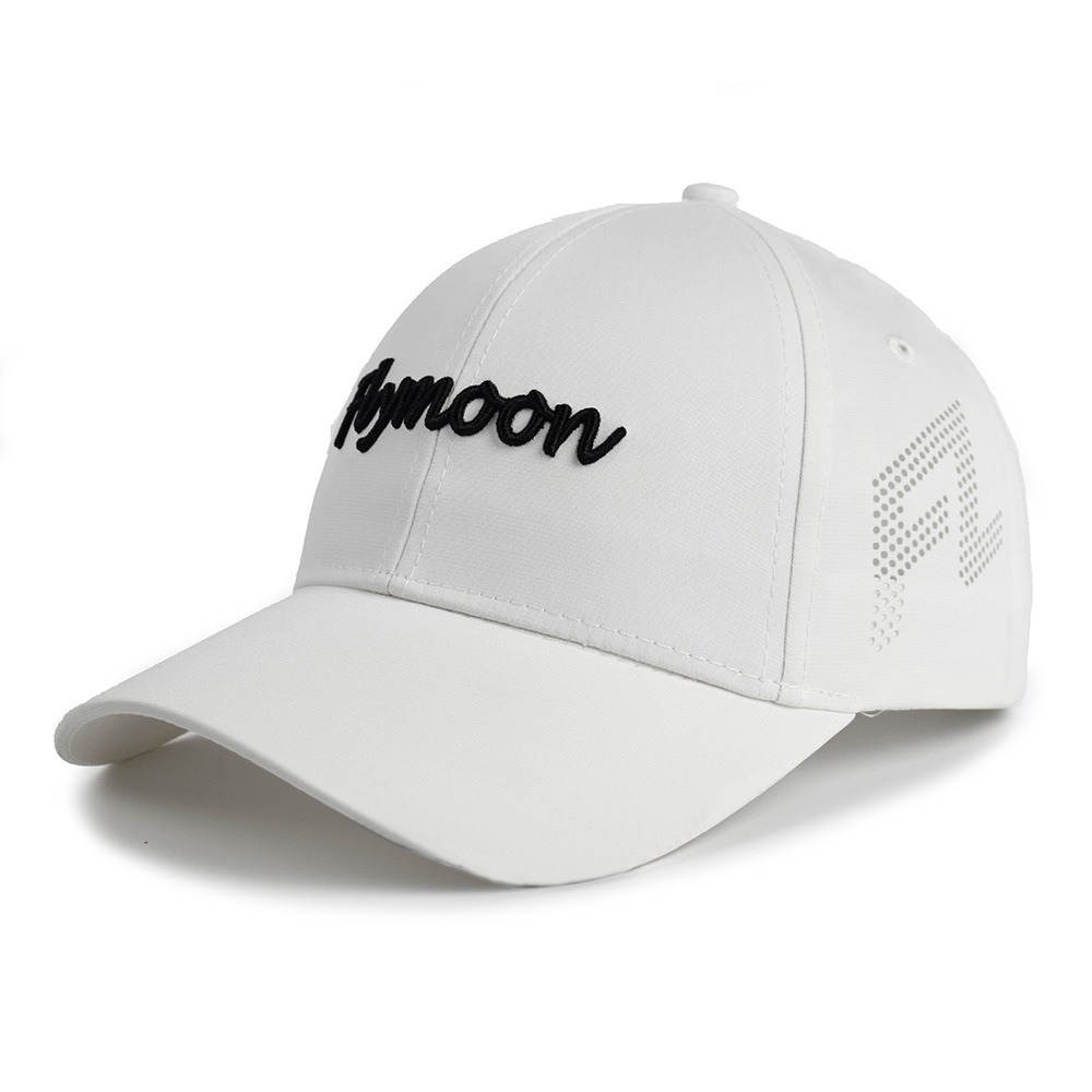 Premium Laser Perforated Performance Golf Baseball Cap with Embroidered Logo