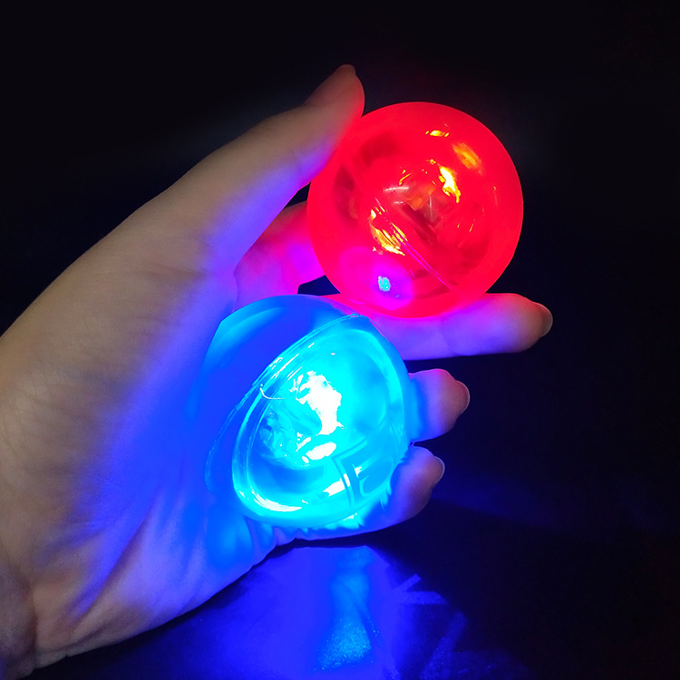 LED Light-Up Bounce Ball with Motion Activated Lights, 1.93" Flashing Bouncy Ball with Auto Shut-Off Timer, Fun Promotional Toys