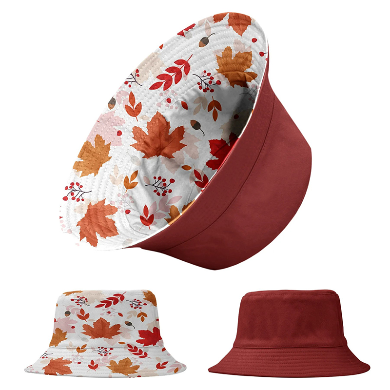 Reversible Breathable Cotton Bucket Hat - Wide Brim Sun Protection, Comfortable Fit for All Head Sizes, Custom Logo Available