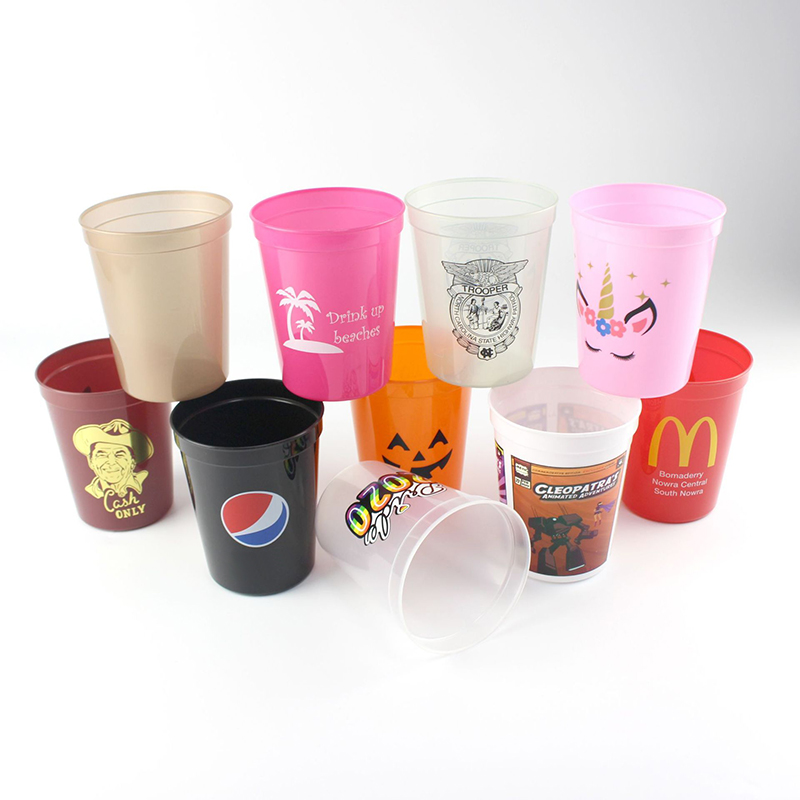 Promotional 16 oz Reusable PP Stadium Cup With Custom Logo