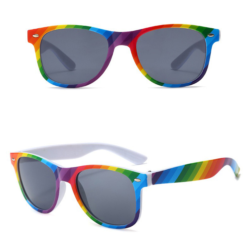 Custom Logo PC Rainbow Promotional Sunglasses