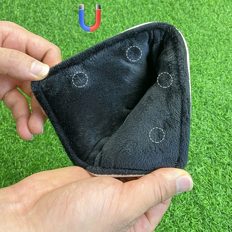 6.7" * 4.7" Blade Putter Head Cover -- Strong Magnetic Closure, Waterproof PU Leather