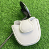 Premium Waterproof PU Leather Mallet Putter Head Cover - Magnetic Closure, Size 4.7" * 5.1".