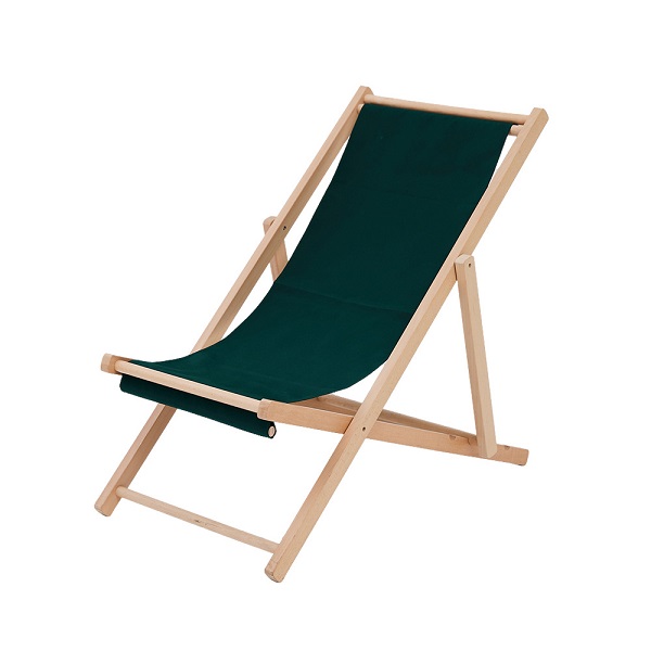 Custom Pine Wood Frame Folding Beach Chair with 600D Oxford Fabric - Portable Lightweight Chair for Beach, Camping, Picnic