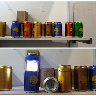 Rechargeable Soda Can Shaped Camping Lantern with LED Light & Emergency Power Bank - Telescopic Cola-Shaped Outdoor Flashlight