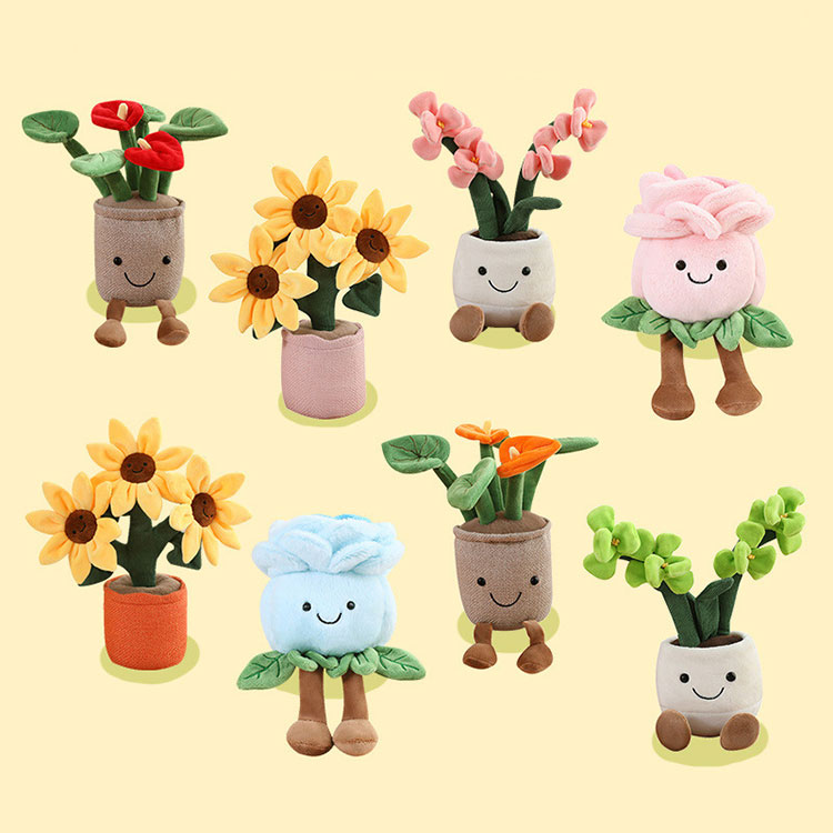 Plush Cute Potted Plant Decoration