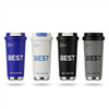 17.6 oz Double Wall Vacuum Insulated Stainless Steel Travel Mug with Tea Infuser, Dual Drinking Lid, Non-Slip 3D Textured Body