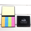 Paper Self-Adhesive Sticky Notes Set with Soft PU Cover Memo Pads Booklet