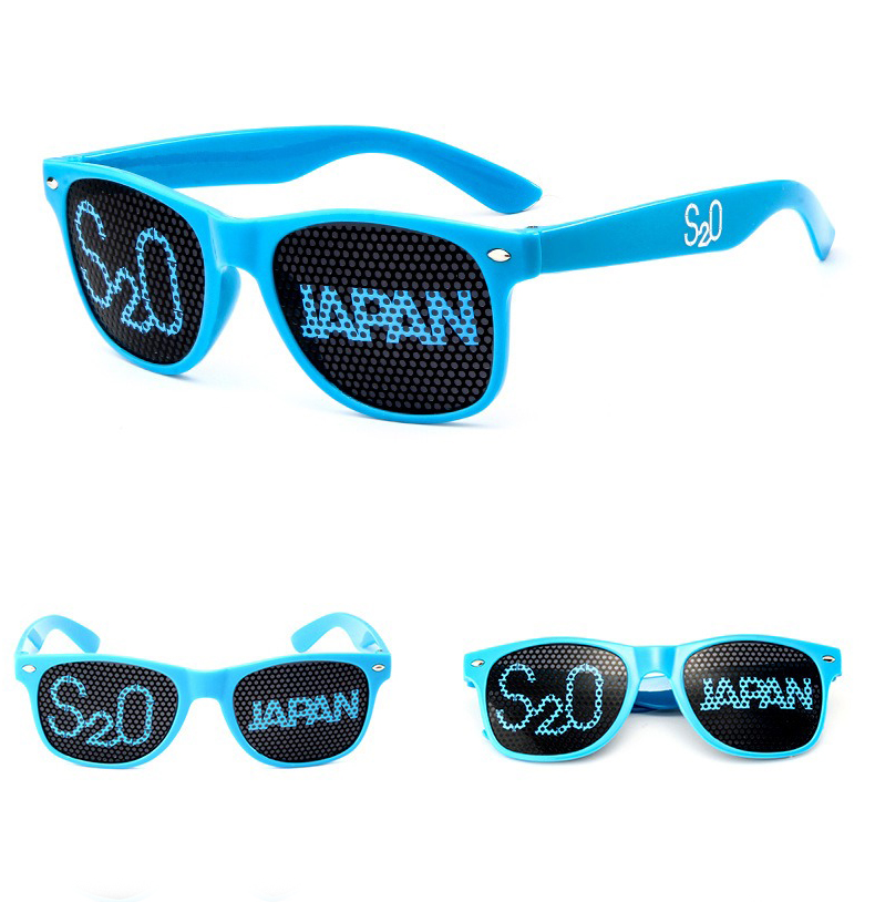 Full Color PC Pinhole Sunglasses with Perforated Stickers