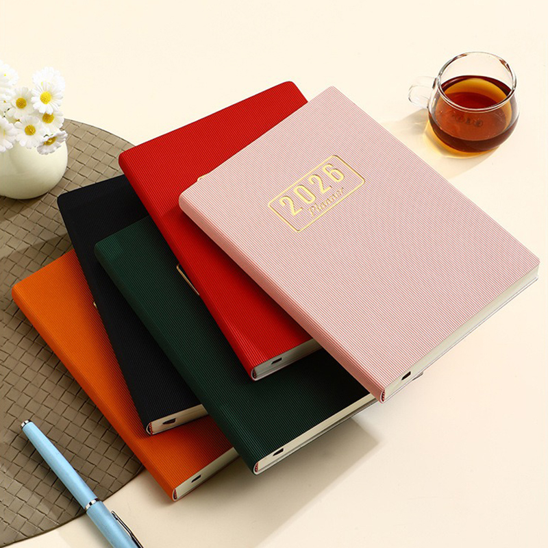 A5 Size PU Leather 2026 Planner Notebook