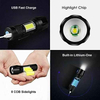Ultra Bright Mini LED COB Rechargeable Flashlight