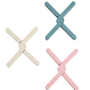 Foldable TPR heat-resistant trivet with adjustable design. Non-slip, durable, and easy to clean. Size in 7.87" * 1.26" * 0.43"