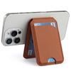 MagSafe Compatible Magnetic PU Leather Phone Wallet with Adjustable Stand, Detachable Phone Back Wallet with Multi-Angle Viewing