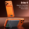 5000mAh Ultra-Thin Magnetic Wireless Power Bank with 15W Fast Charging, Adjustable Zinc Alloy Stand, & 20W USB-C Wired Charging
