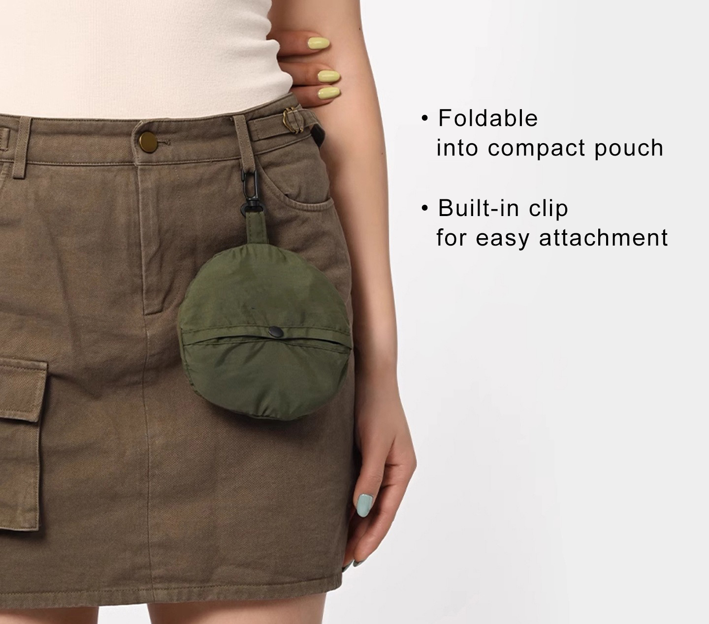 Packable Quick-Dry Bucket Hat with Integrated Pouch