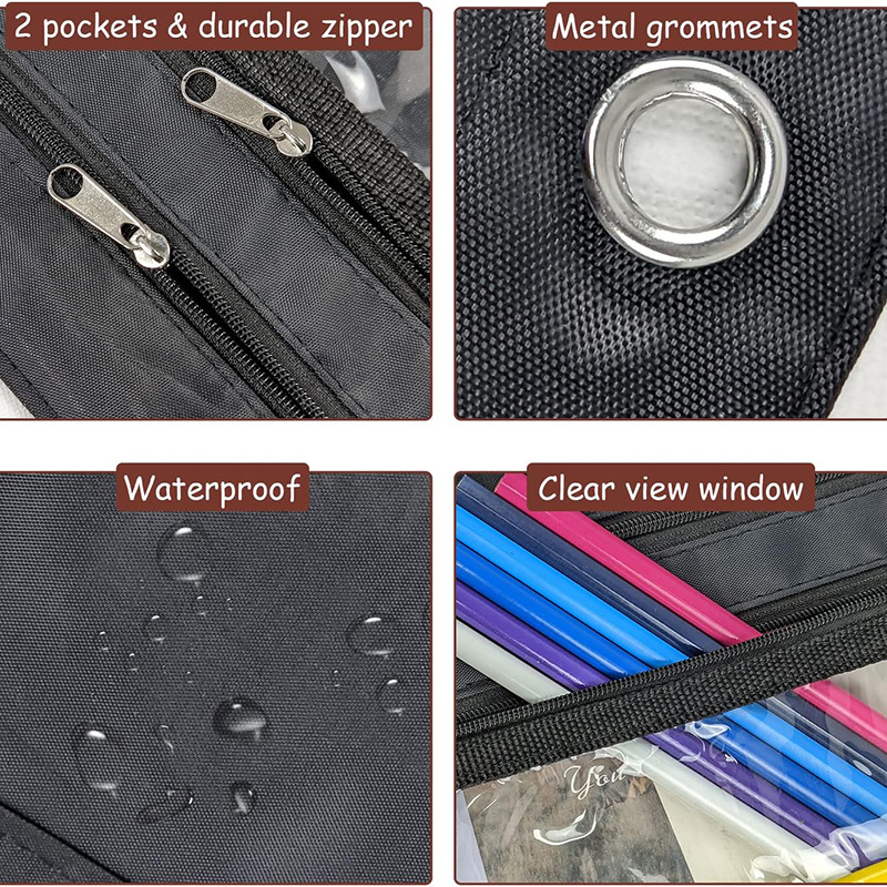 Large Capacity Pencil Pouch for 3 Ring Binder
