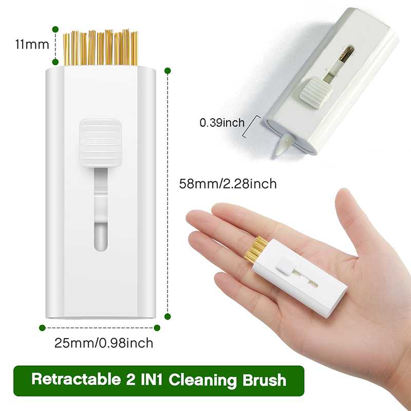 Compact Pocket 2-in-1 Golf Clean Brush with Groove Cleaner Spike