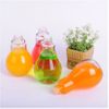 16 oz Reusable Light Bulb Cup with Straw & Metal Screw Lid, Clear Plastic Novelty Drink Cup for Cold Beverages, Parties, Events