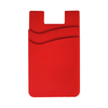 Double Pocket Silicone Phone Wallet Stick On Phone Card Holder for Back of Phone Case