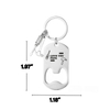 Custom Stainless Steel Bottle Opener Keychain With Mini Tool Charms & Split Ring for Daily Use