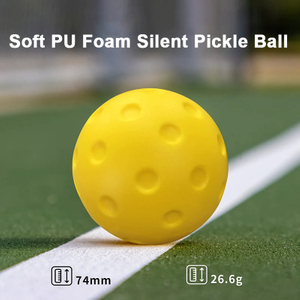 74mm Soft PU Foam Practice Silent Pickle Balls Stress Relievers