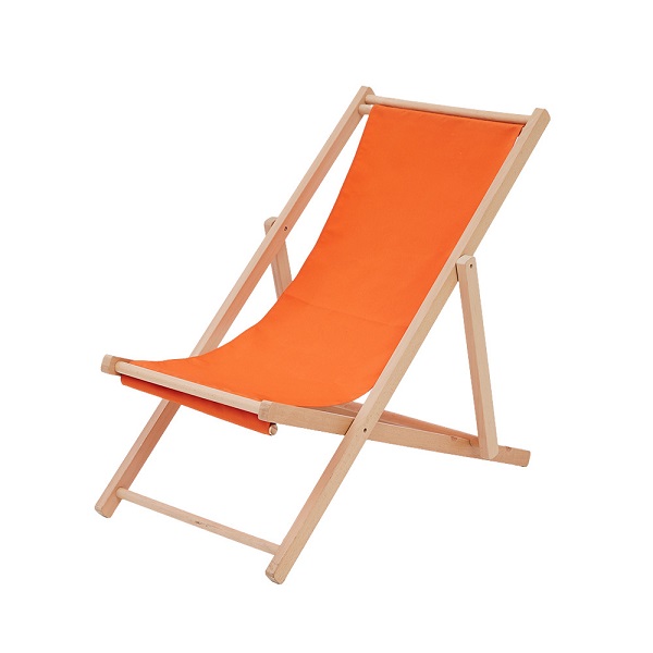 Custom Pine Wood Frame Folding Beach Chair with 600D Oxford Fabric - Portable Lightweight Chair for Beach, Camping, Picnic