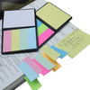 Paper Self-Adhesive Sticky Notes Set with Soft PU Cover Memo Pads Booklet