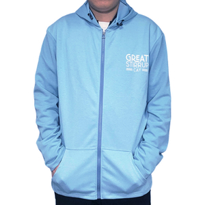 High Performance Full-Zip Lightweight Athletic Jacket, Soft Polyester-blend, Moisture-Wicking