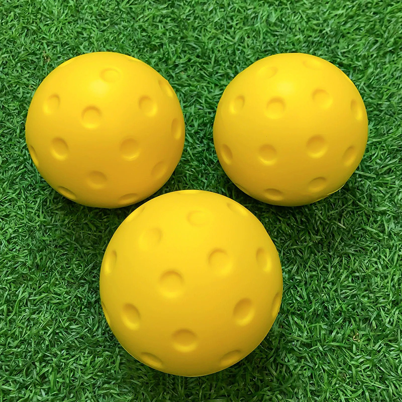 74mm Soft PU Foam Practice Silent Pickle Balls Stress Relievers