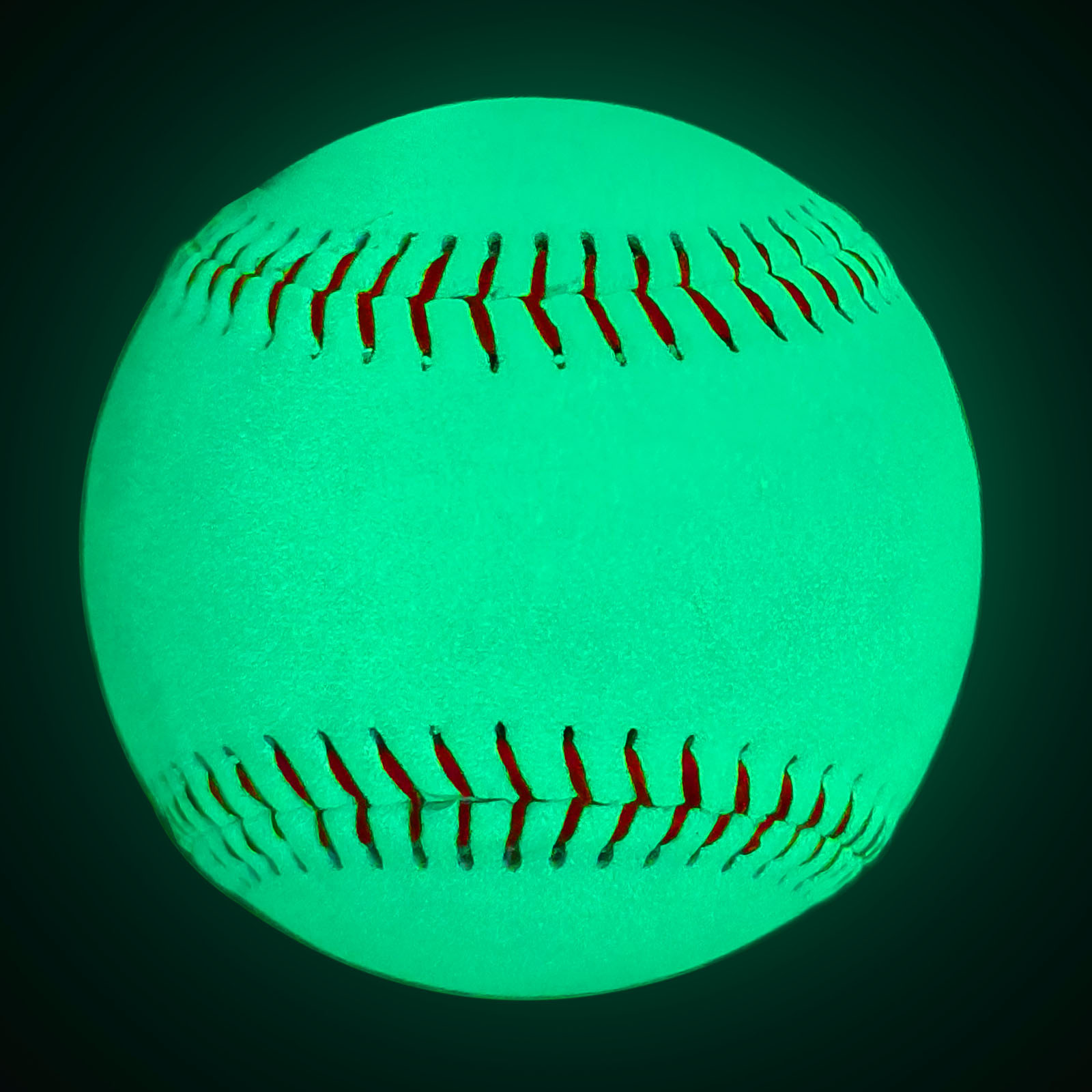 Glow-in-the-Dark PVC Baseball with Custom Logo, No Battery Luminous Baseball for Night Practice, Outdoor Sports, & Team Gifts