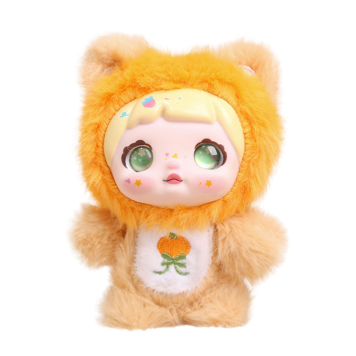 Personalized Custom Soft Vinyl Face Plush Keychain Doll