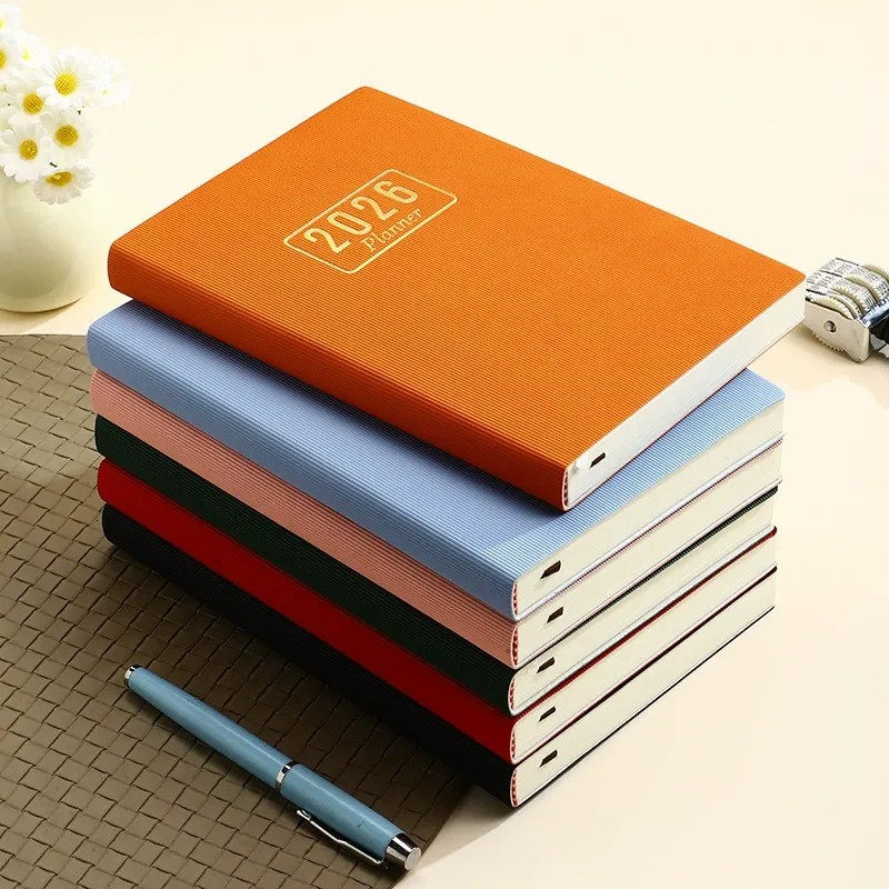 A5 Size PU Leather 2026 Planner Notebook