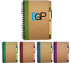  Custom Promotional Recycled Spiral Notebook With Pen