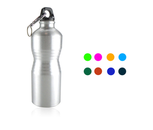 Aluminum Gym Athletic Water Bottle With Carabiner 23oz