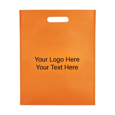 Promotional Custom Heat Seal Exhibition Cut-Out Handle Tote Bags